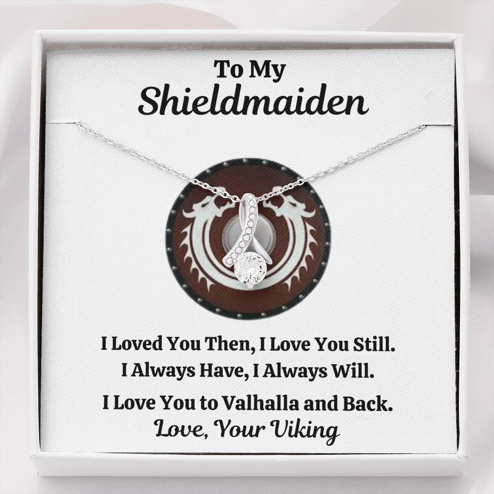 TO MY SHIELDMAIDEN "ALWAYS WILL - RED" ALLURING BEAUTY NECKLACE GIFT SET - ON CLOUD NINE GIFTS