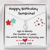 HAPPY BIRTHDAY SUNSHINE ALLURING BEAUTY NECKLACE GIFT SET - ON CLOUD NINE GIFTS