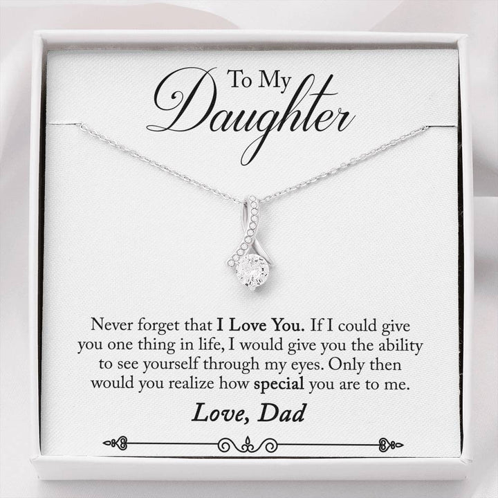 TO MY DAUGHTER "ONE THING - SO" ALLURING BEAUTY NECKLACE GIFT SET - ON CLOUD NINE GIFTS