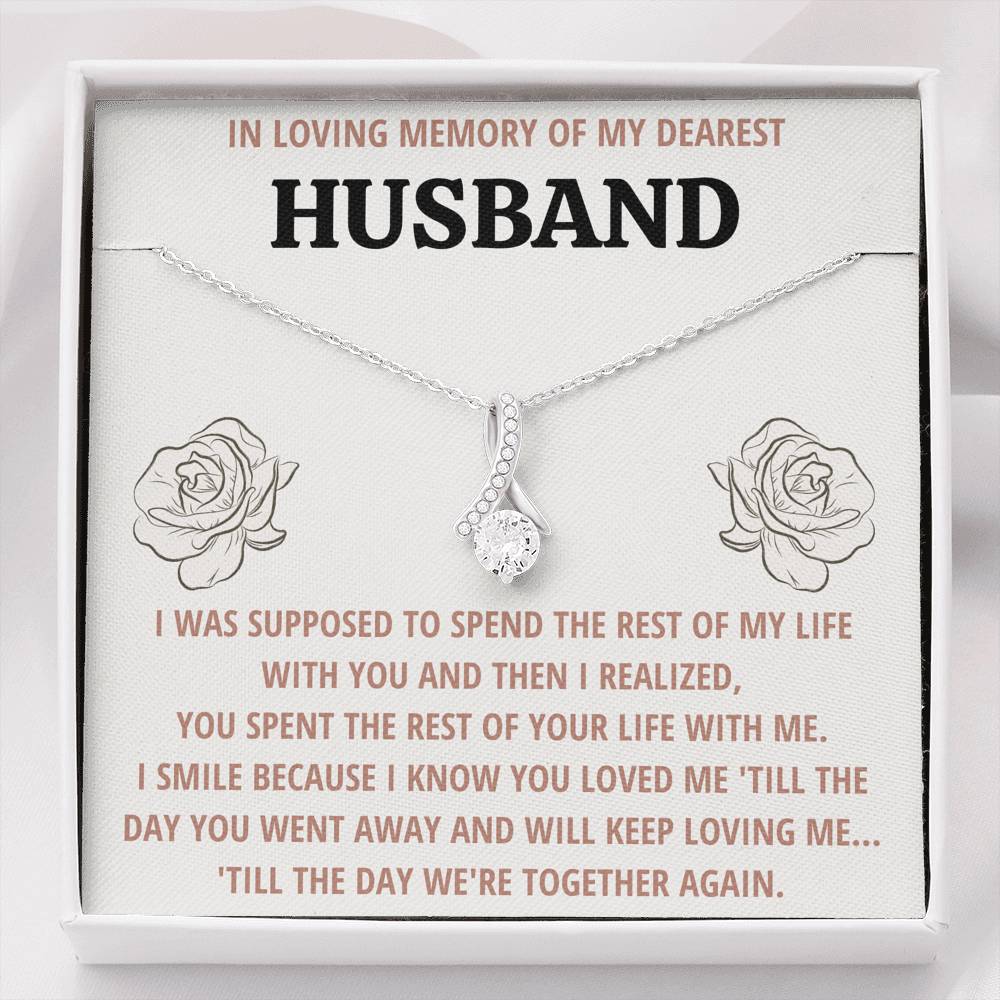 TO MY HUSBAND "LIFE" REMEMBRANCE ALLURING BEAUTY NECKLACE GIFT SET - ON CLOUD NINE GIFTS