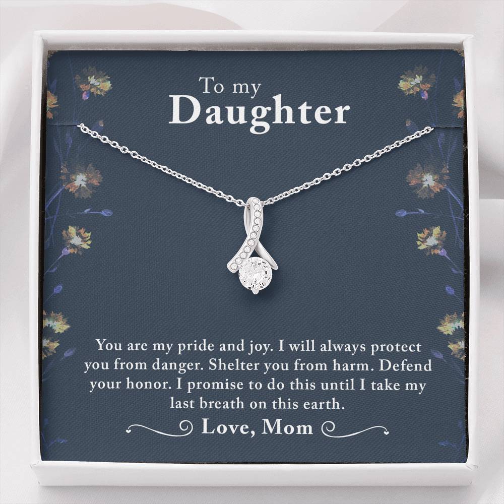 TO MY DAUGHTER "LAST BREATH" ALLURING BEAUTY NECKLACE GIFT SET - ON CLOUD NINE GIFTS
