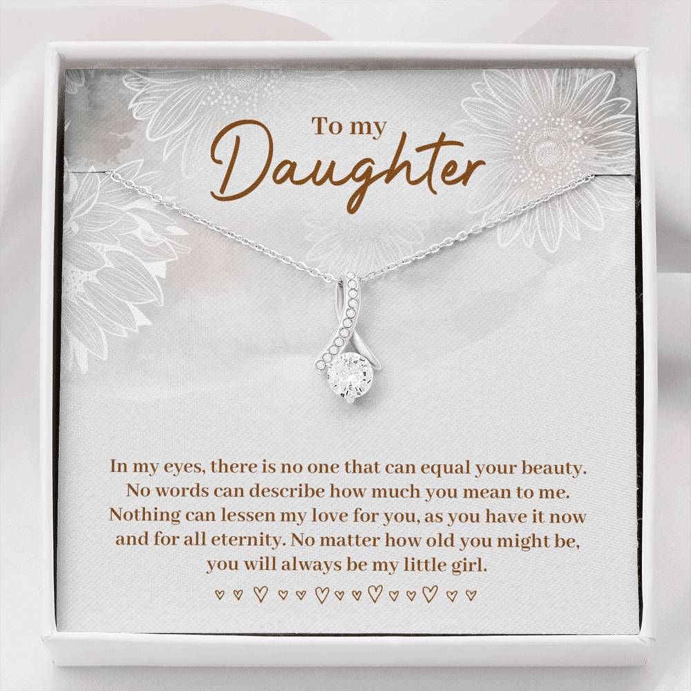 TO MY DAUGHTER "EQUAL YOUR BEAUTY" ALLURING BEAUTY NECKLACE GIFT SET - ON CLOUD NINE GIFTS