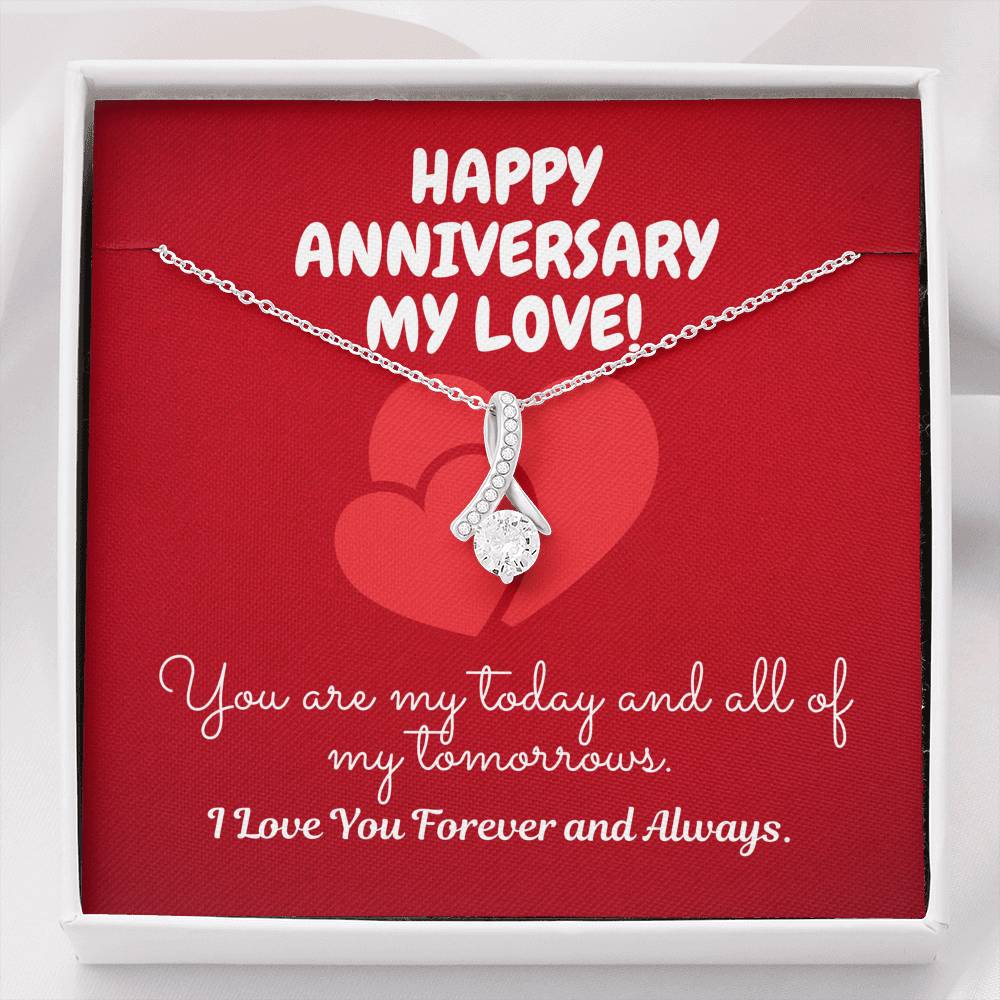 TO MY LOVE "TOMORROW" ALLURING BEAUTY NECKLACE ANNIVERSARY GIFT SET - ON CLOUD NINE GIFTS