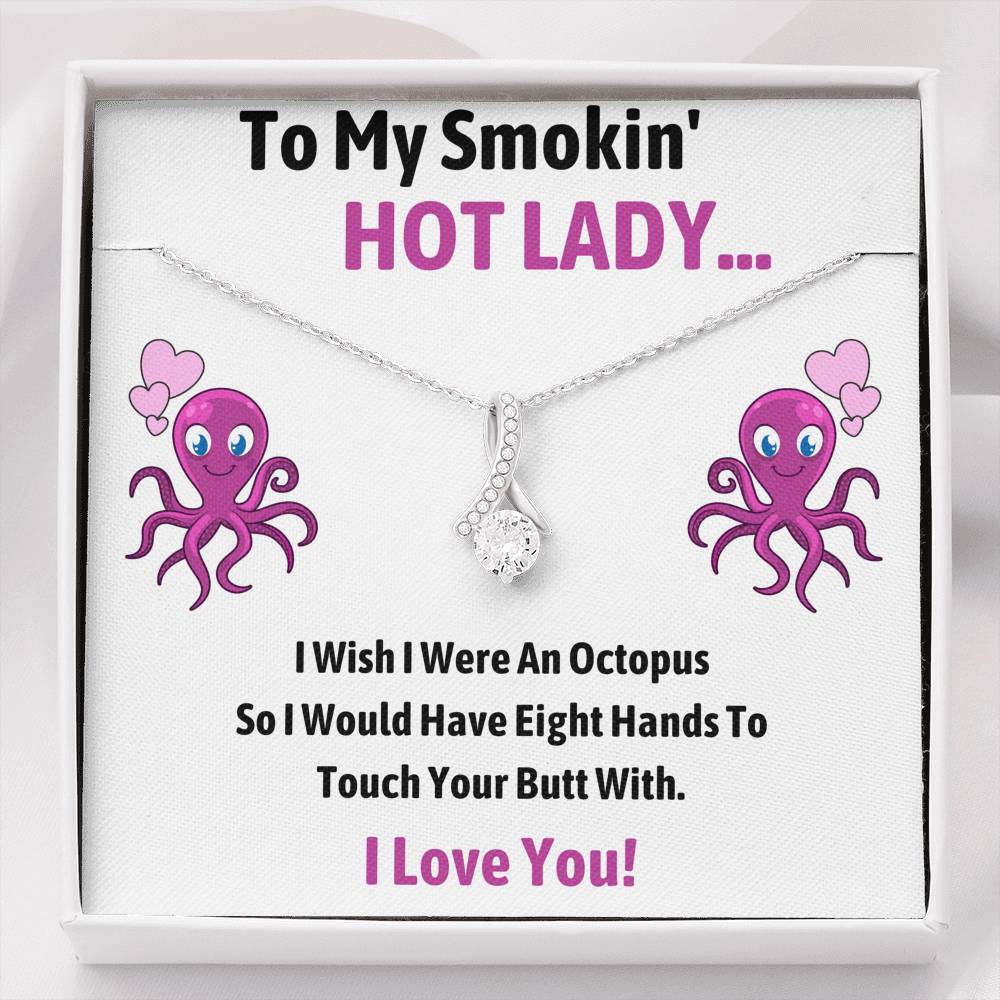 TO MY SMOKIN HOT LADY "OCTOPUS" ALLURING BEAUTY NECKLACE GIFT SET - ON CLOUD NINE GIFTS