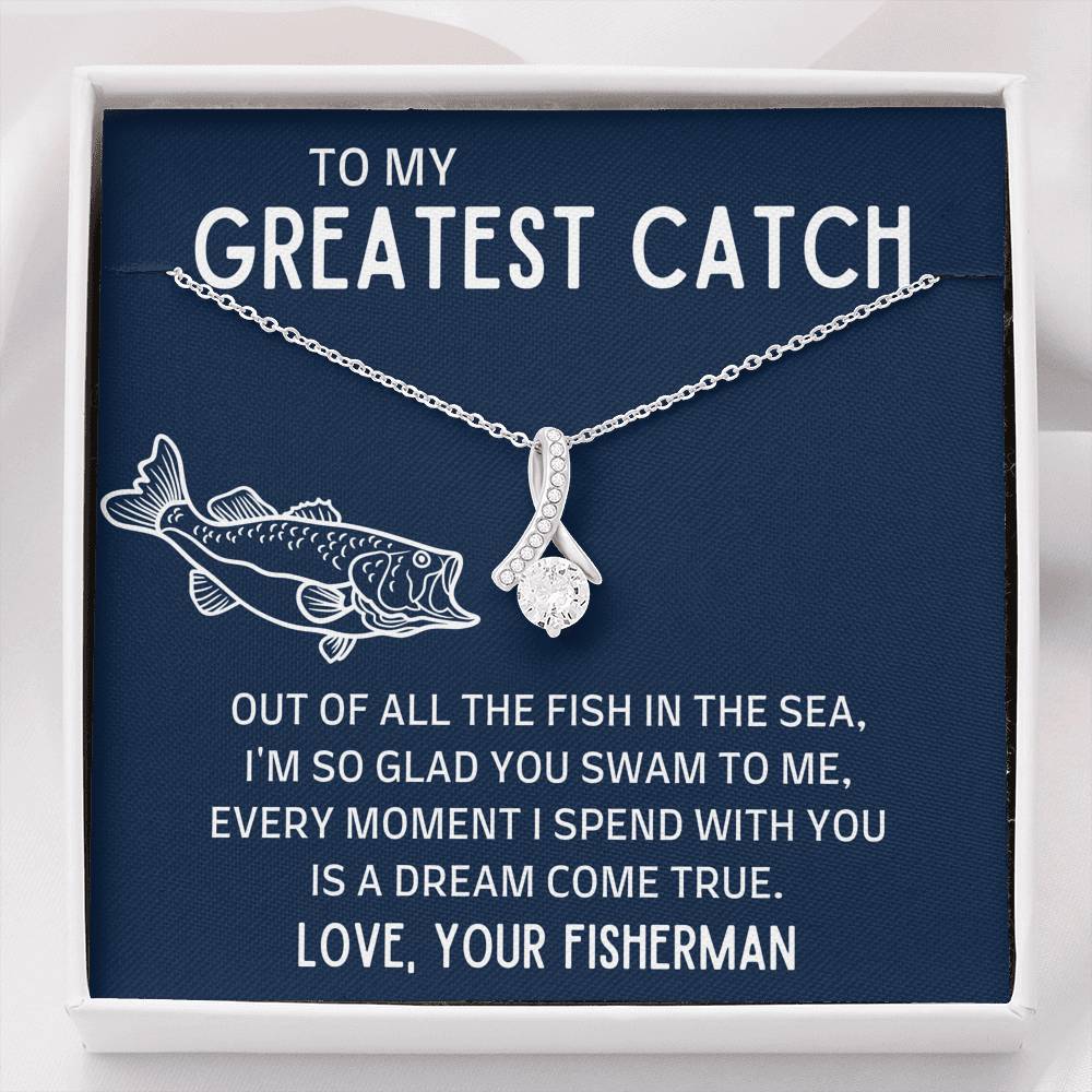 TO MY GREATEST CATCH "FISH IN THE SEA" ALLURING BEAUTY NECKLACE GIFT SET - ON CLOUD NINE GIFTS