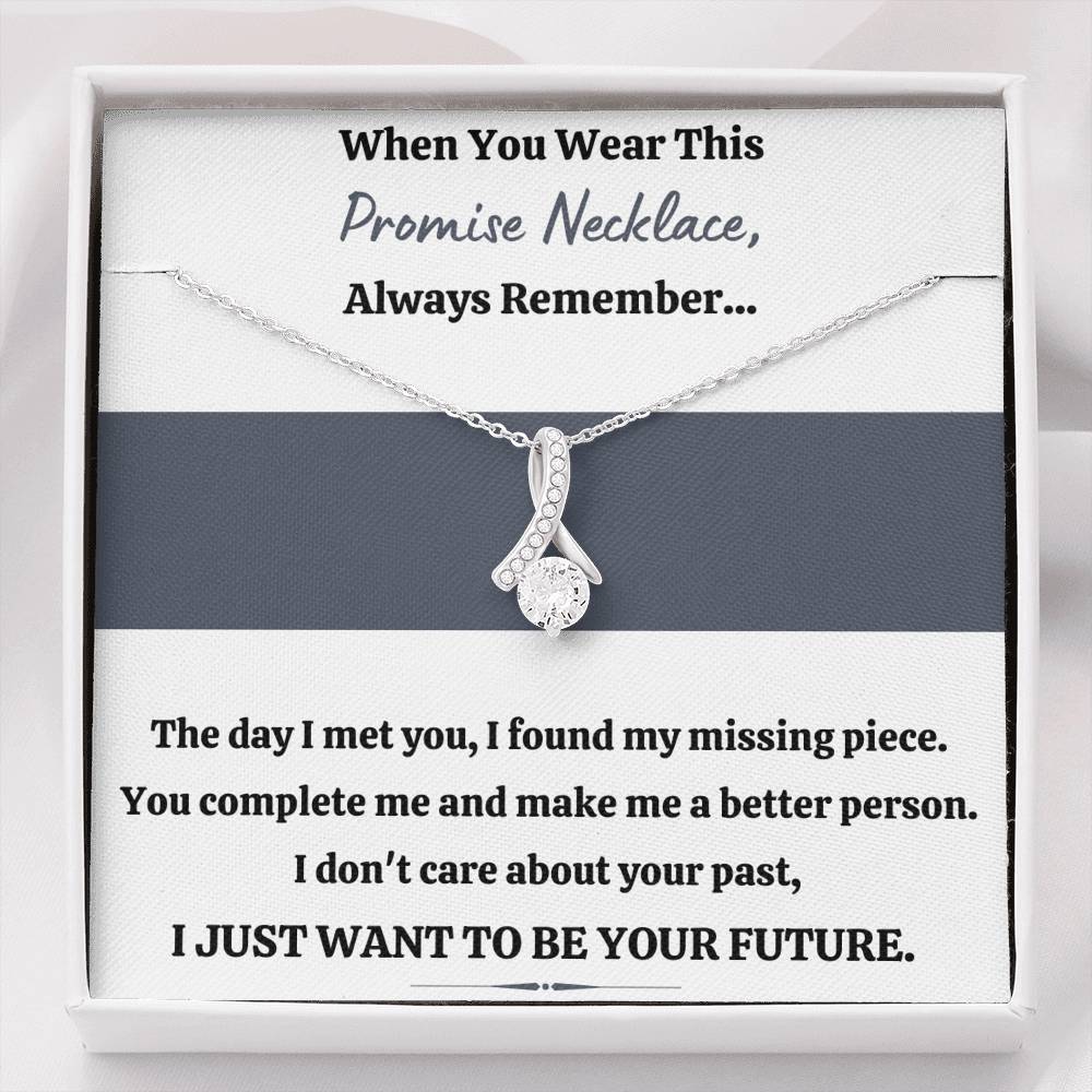 TO MY LOVE "PROMISE NECKLACE - YOUR FUTURE" ALLURING BEAUTY NECKLACE GIFT SET - ON CLOUD NINE GIFTS