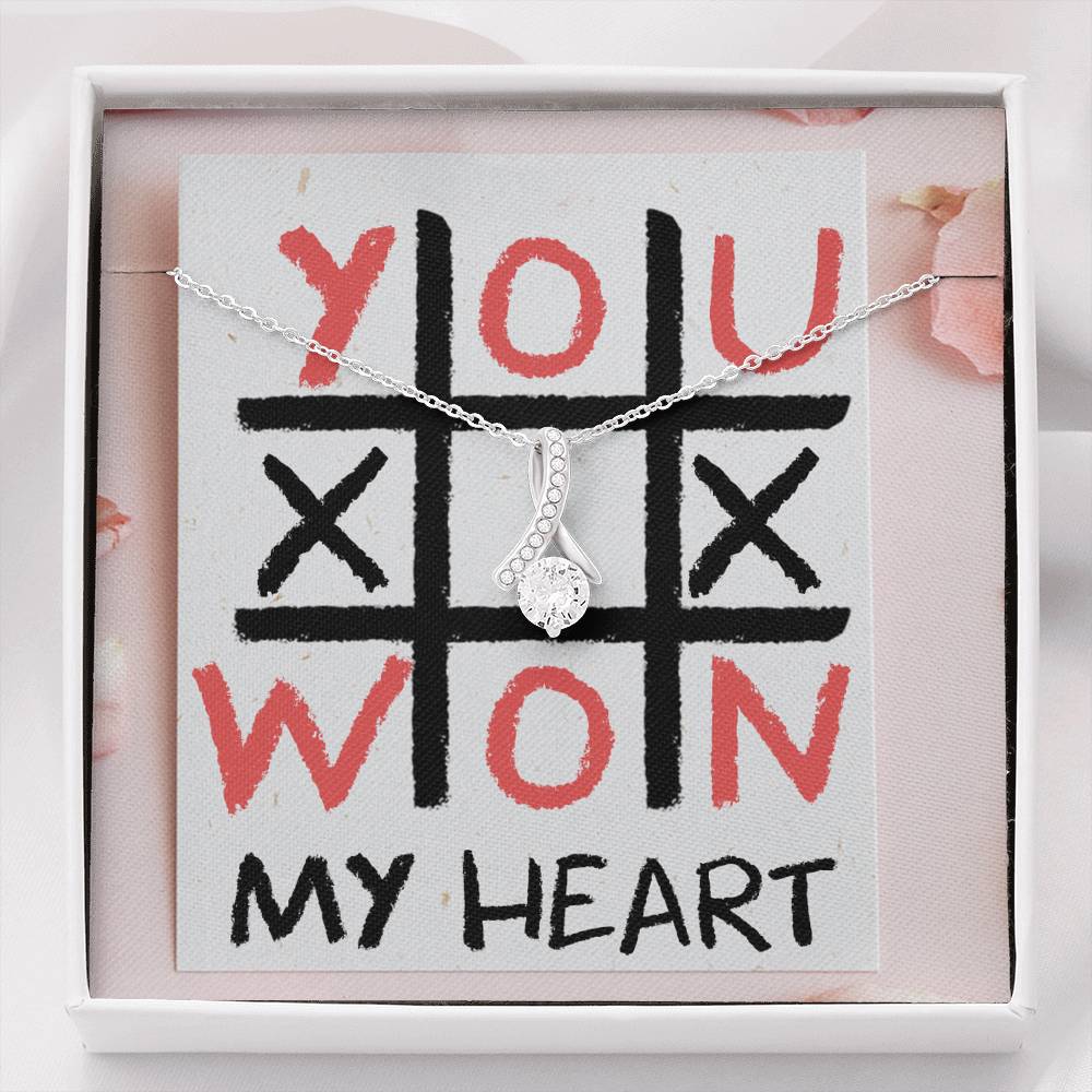 TO MY LOVE "TIC TAC TOE" ALLURING BEAUTY NECKLACE VALENTINES DAY GIFT SET - ON CLOUD NINE GIFTS