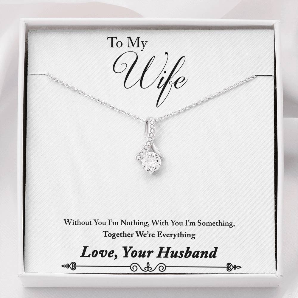 TO MY WIFE "EVERYTHING - SO" ALLURING BEAUTY NECKLACE GIFT SET - ON CLOUD NINE GIFTS