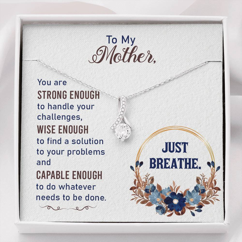 TO MY MOTHER "BREATHE-SO" ALLURING BEAUTY NECKLACE GIFT SET - ON CLOUD NINE GIFTS