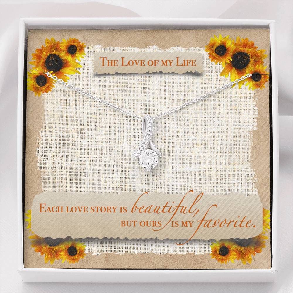 TO THE LOVE OF MY LIFE "SUNFLOWER" ALLURING BEAUTY NECKLACE GIFT SET - ON CLOUD NINE GIFTS