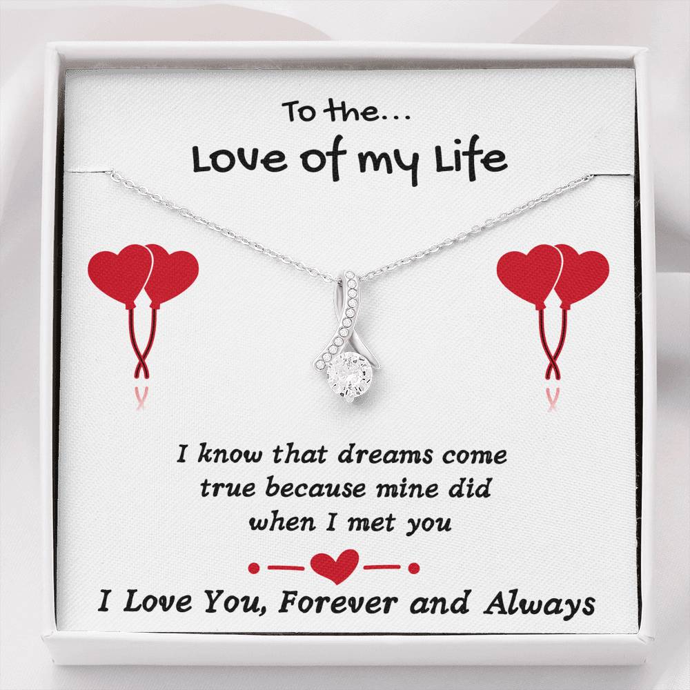 TO THE LOVE OF MY LIFE ALLURING BEAUTY NECKLACE GIFT SET - ON CLOUD NINE GIFTS
