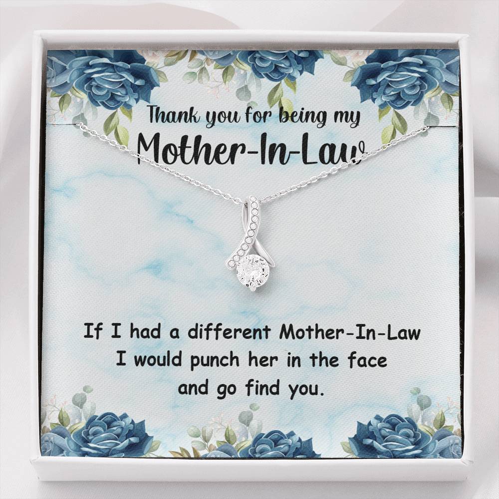 TO MY MOTHER IN LAW "PUNCH-SO" ALLURING BEAUTY NECKLACE GIFT SET - ON CLOUD NINE GIFTS