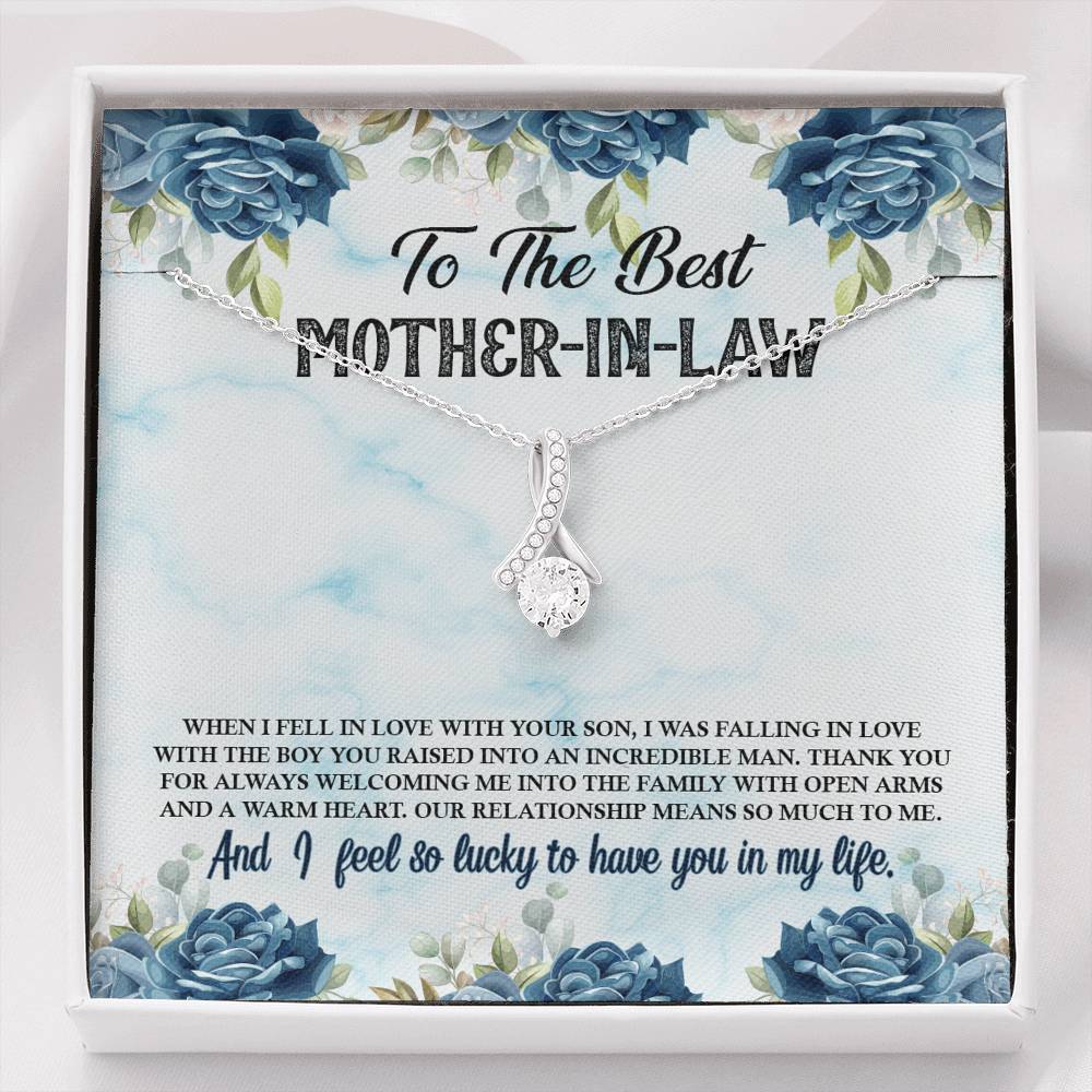 TO MY MOTHER IN LAW "LUCKY-SO" ALLURING BEAUTY NECKLACE GIFT SET - ON CLOUD NINE GIFTS