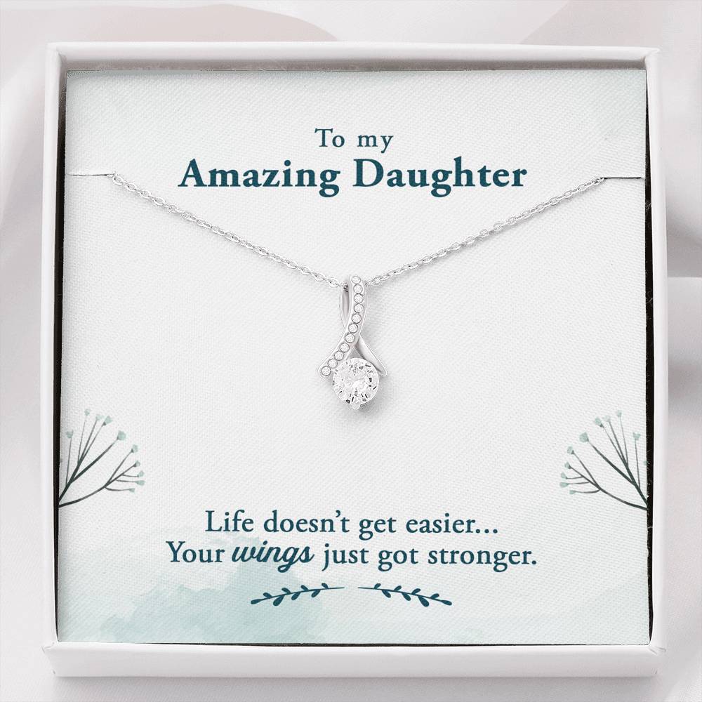 TO MY AMAZING DAUGHTER "WINGS" ALLURING BEAUTY NECKLACE GIFT SET - ON CLOUD NINE GIFTS