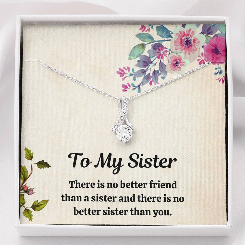 TO MY SISTER "FRIEND" ALLURING BEAUTY NECKLACE GIFT SET - ON CLOUD NINE GIFTS