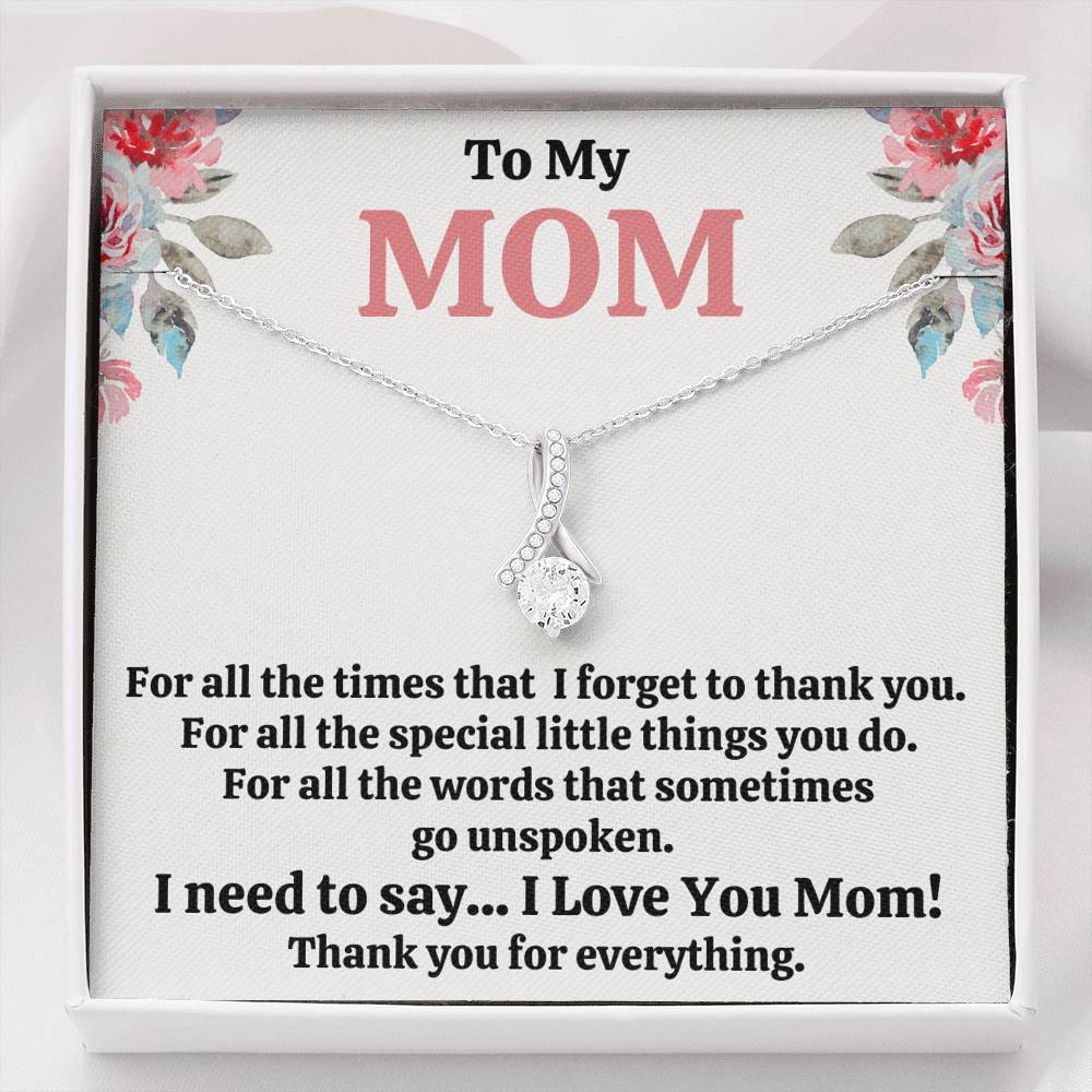 TO MY MOM "FOR ALL" ALLURING BEAUTY NECKLACE GIFT SET - ON CLOUD NINE GIFTS