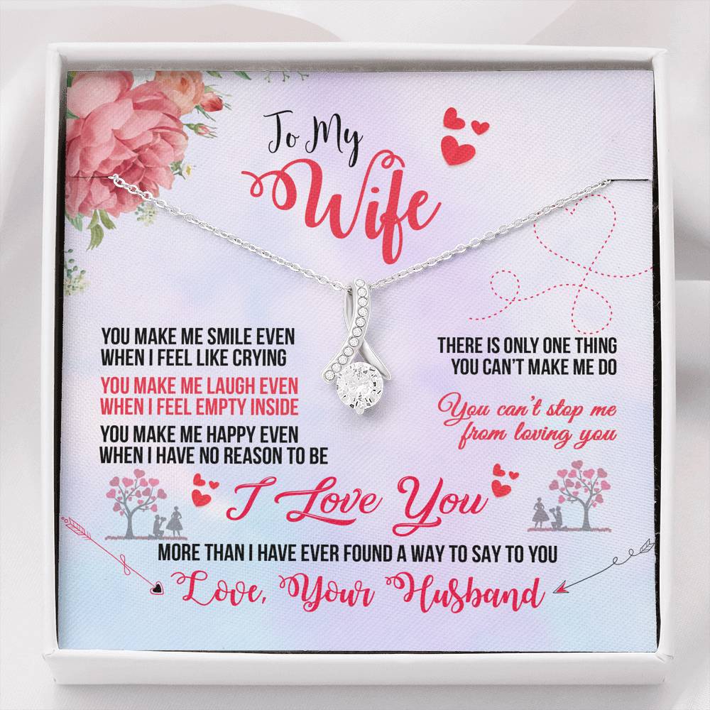 TO MY WIFE "EVEN WHEN" ALLURING BEAUTY NECKLACE GIFT SET - ON CLOUD NINE GIFTS
