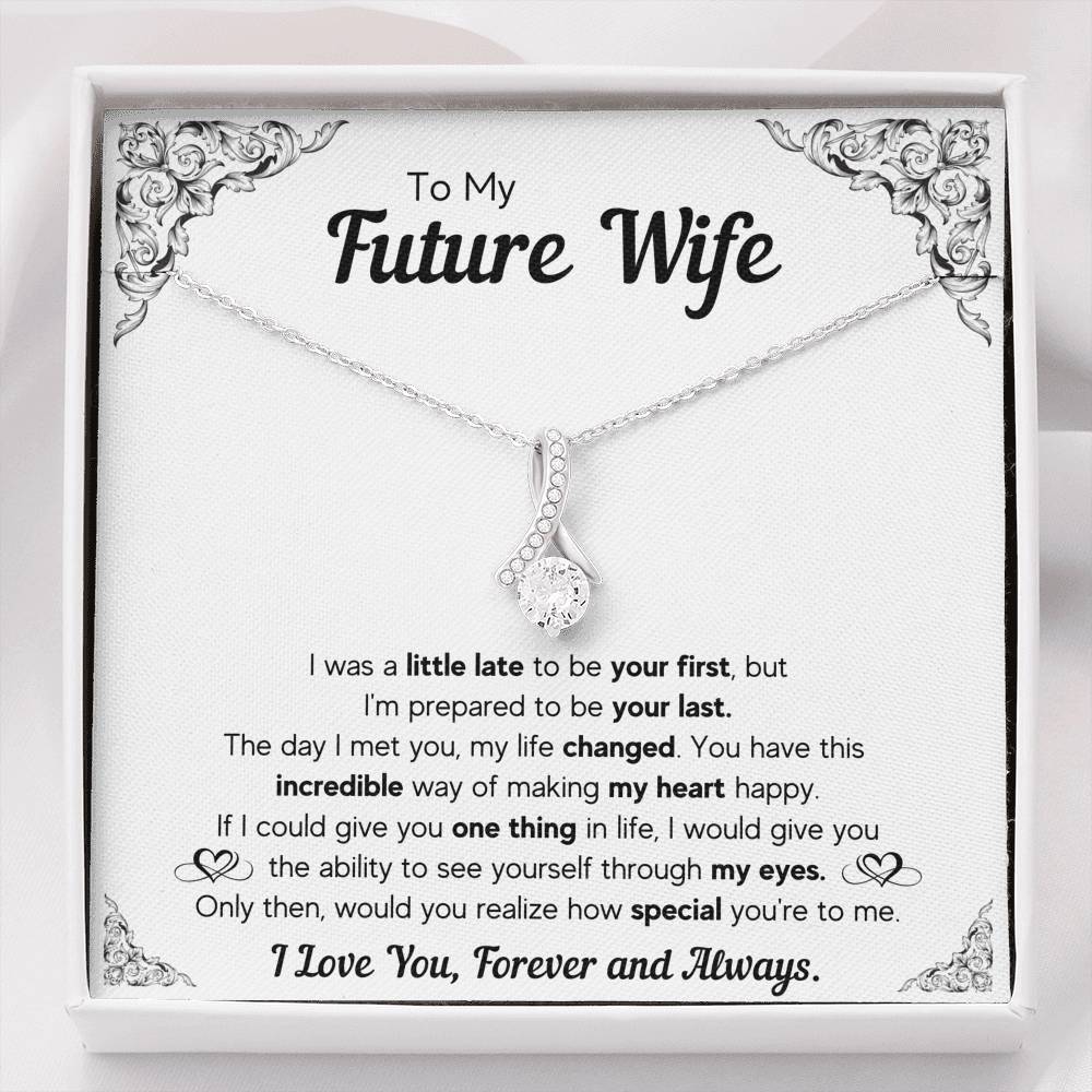 TO MY FUTURE WIFE LITTLE LATE ALLURING BEAUTY NECKLACE GIFT SET - ON CLOUD NINE GIFTS