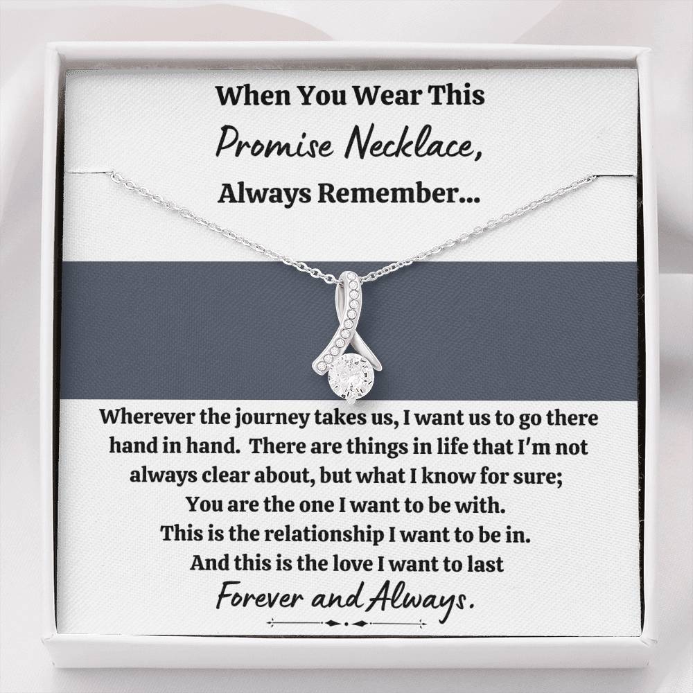 TO MY LOVE "PROMISE NECKLACE - GREY" ALLURING BEAUTY NECKLACE GIFT SET - ON CLOUD NINE GIFTS