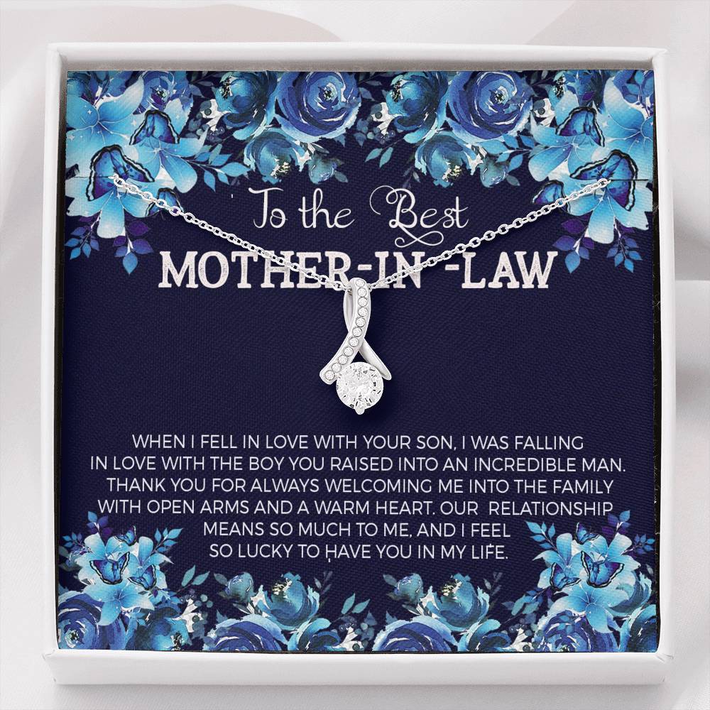 TO MY MOTHER IN LAW "WARM-SO" ALLURING BEAUTY NECKLACE GIFT SET - ON CLOUD NINE GIFTS