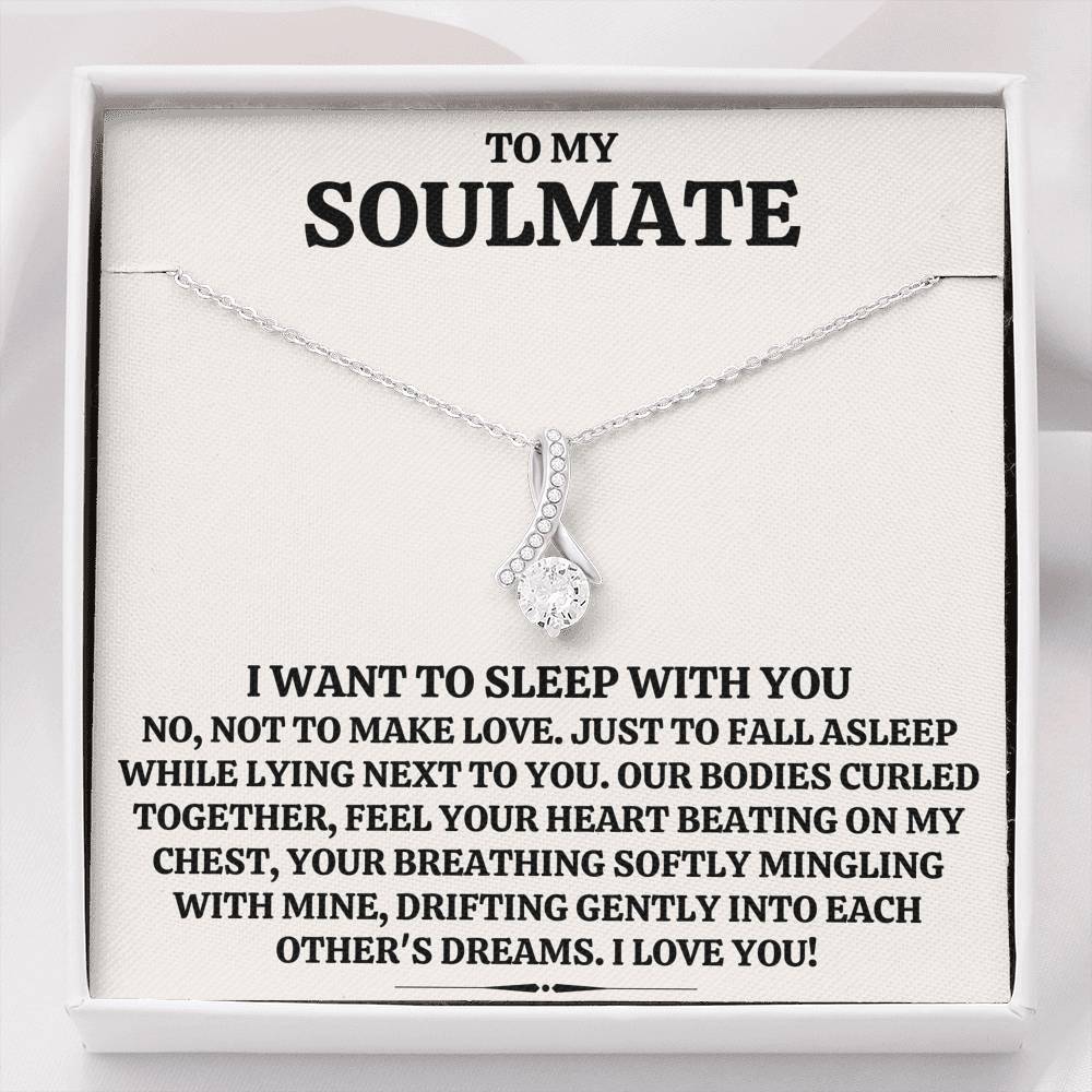 TO MY SOULMATE "SLEEP WITH YOU" ALLURING BEAUTY NECKLACE GIFT SET - ON CLOUD NINE GIFTS