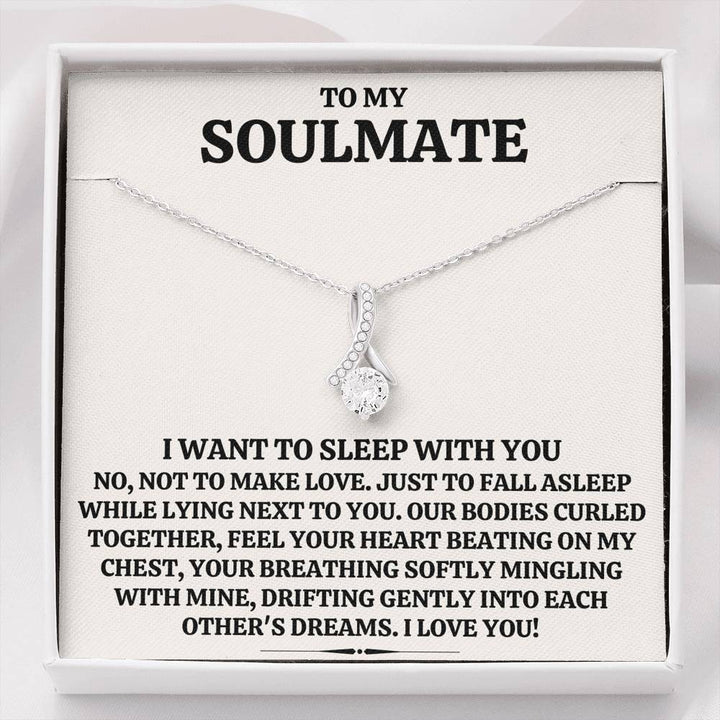 TO MY SOULMATE "SLEEP WITH YOU" ALLURING BEAUTY NECKLACE GIFT SET - ON CLOUD NINE GIFTS