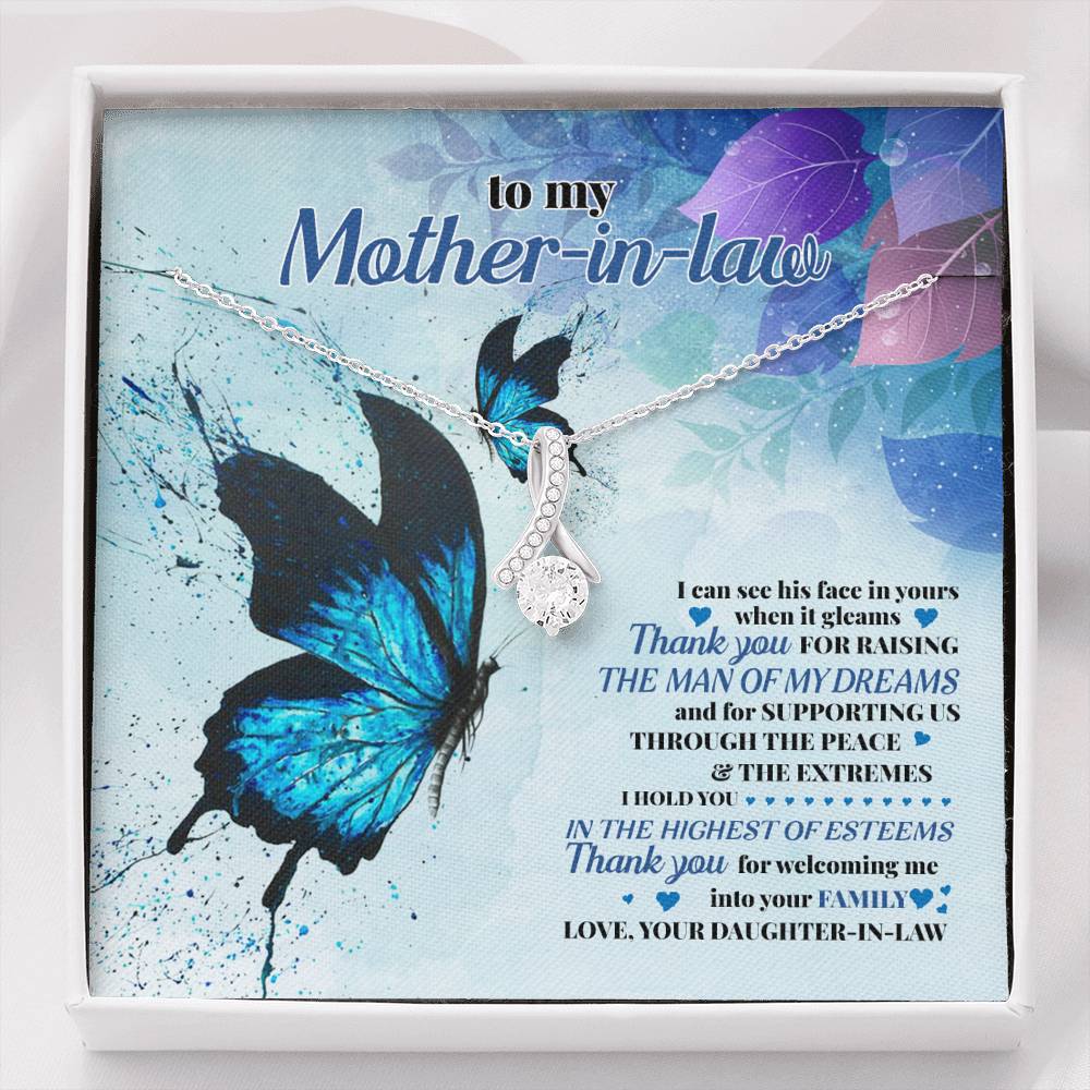TO MY MOTHER IN LAW "ESTEEMS" ALLURING BEAUTY NECKLACE GIFT SET - ON CLOUD NINE GIFTS