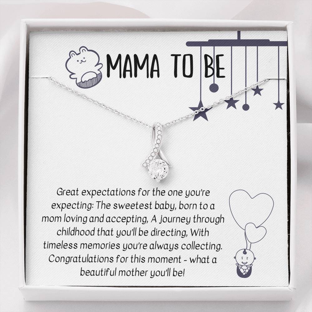 MAMA TO "BE BEAUTIFUL MOTHER" ALLURING BEAUTY NECKLACE GIFT SET - ON CLOUD NINE GIFTS