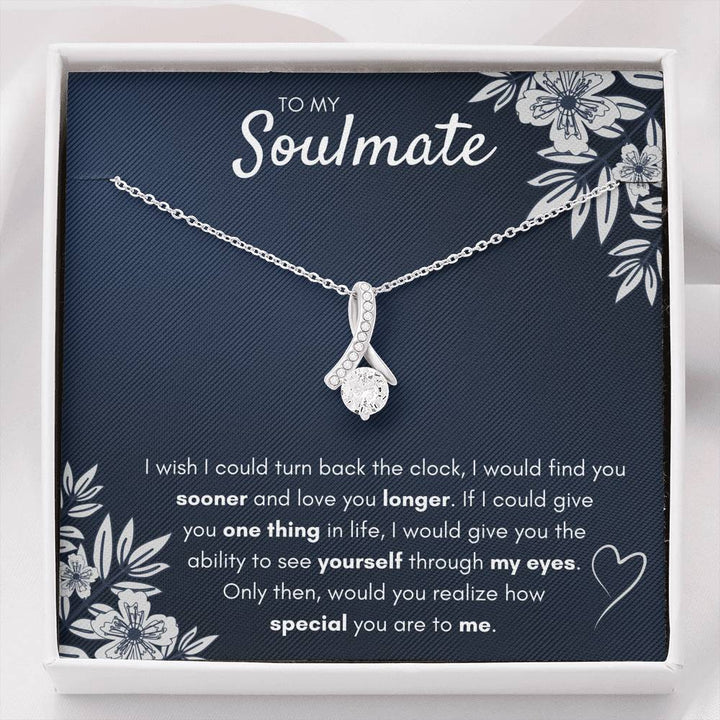 TO MY SOULMATE "FIND YOU SOONER" ALLURING BEAUTY NECKLACE GIFT SET - ON CLOUD NINE GIFTS