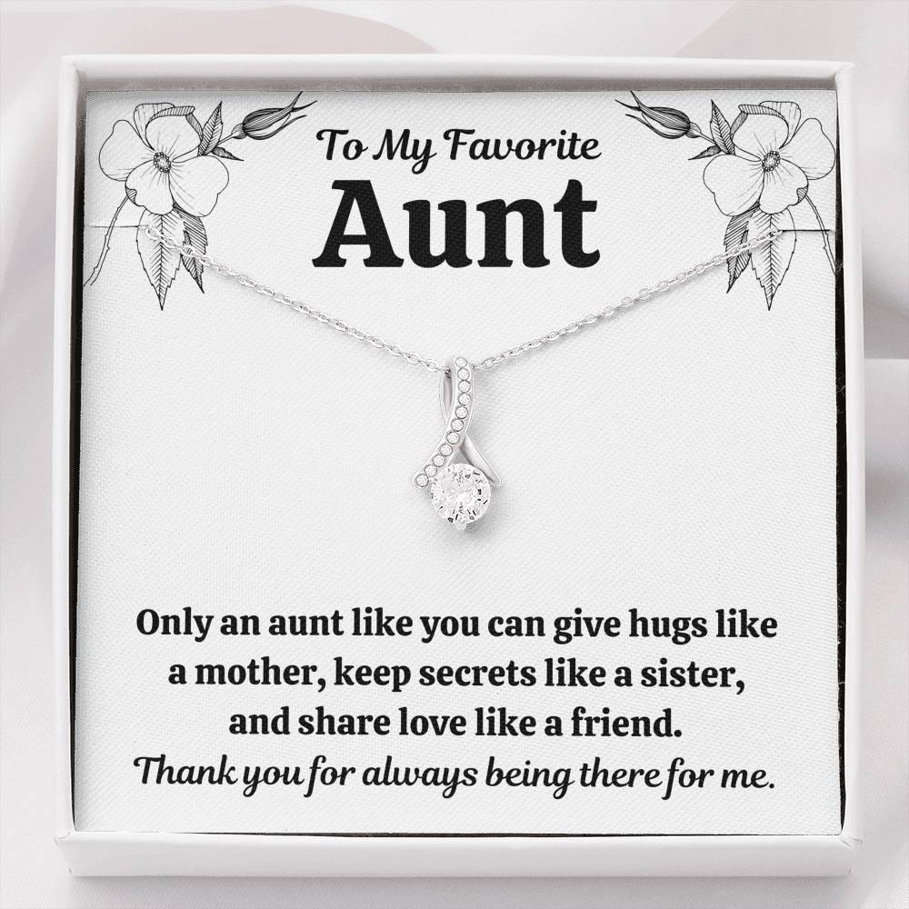 TO MY FAV AUNT "LIKE" ALLURING BEAUTY NECKLACE GIFT SET - ON CLOUD NINE GIFTS