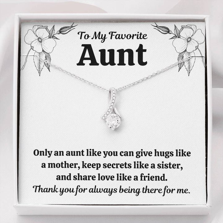 TO MY FAV AUNT "LIKE" ALLURING BEAUTY NECKLACE GIFT SET - ON CLOUD NINE GIFTS