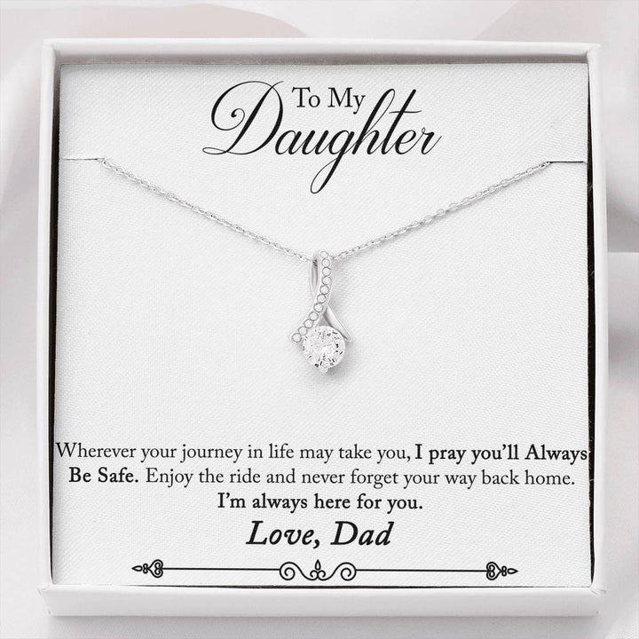 TO MY DAUGHTER "ENJOY THE RIDE" ALLURING BEAUTY NECKLACE GIFT SET - ON CLOUD NINE GIFTS