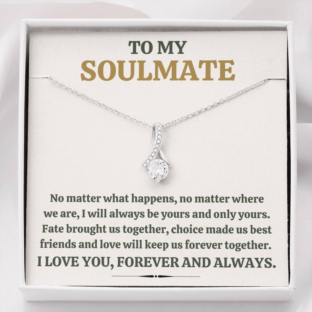 TO MY SOULMATE "FOREVER TOGETHER" ALLURING BEAUTY NECKLACE GIFT SET - ON CLOUD NINE GIFTS