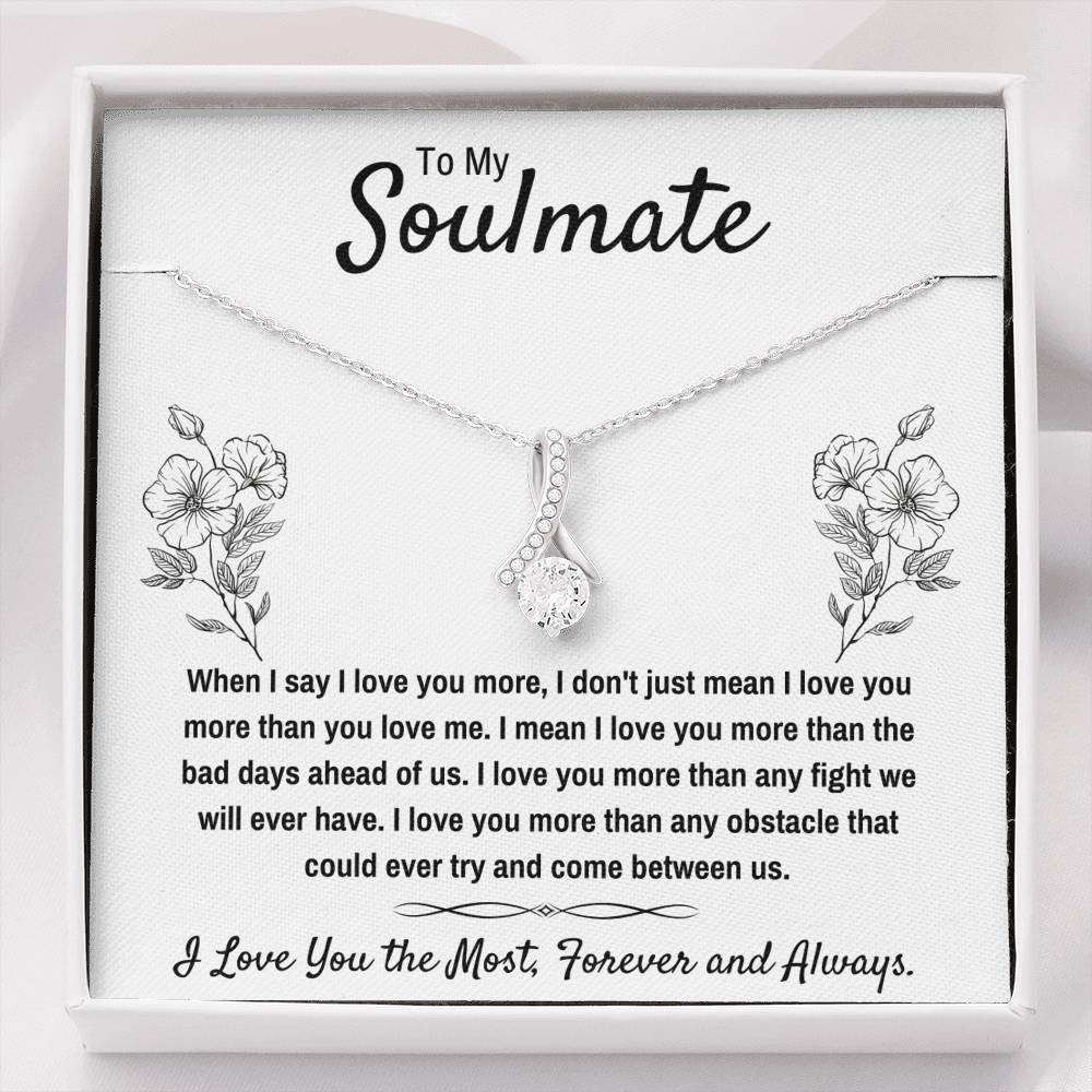 TO MY SOULMATE NECKLACE GIFT SET - I LOVE YOU THE MOST - ON CLOUD NINE GIFTS