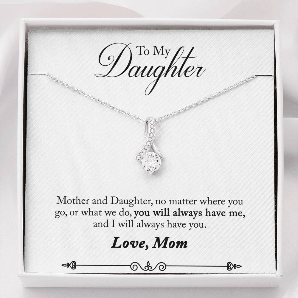TO MY DAUGHTER "HAVE YOU - SO" ALLURING BEAUTY NECKLACE GIFT SET - ON CLOUD NINE GIFTS