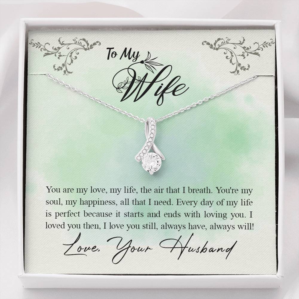 TO MY WIFE "ALL THAT I NEED" ALLURING BEAUTY NECKLACE GIFT SET - ON CLOUD NINE GIFTS