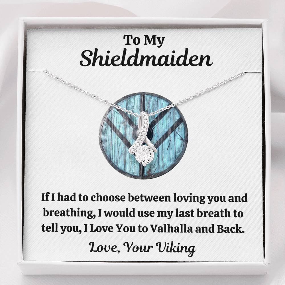 TO MY SHIELDMAIDEN "BREATHING - BLUE" ALLURING BEAUTY NECKLACE GIFT SET - ON CLOUD NINE GIFTS
