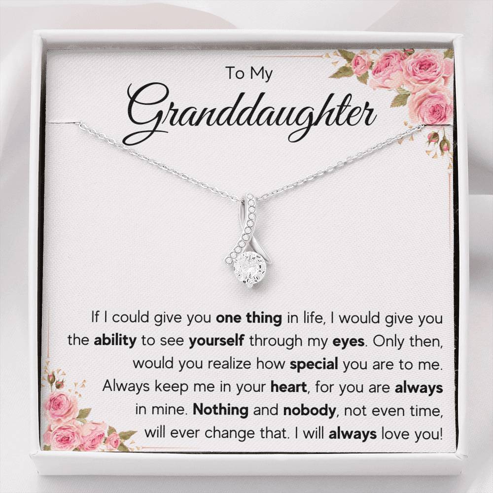 TO MY GRANDDAUGHTER EYES ALLURING NECKLACE GIFT SET - ON CLOUD NINE GIFTS