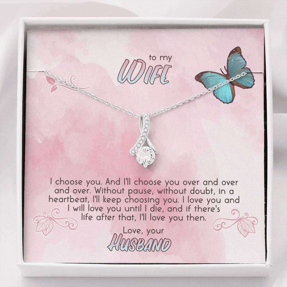 TO MY WIFE "CHOOSE" ALLURING BEAUTY NECKLACE GIFT SET - ON CLOUD NINE GIFTS