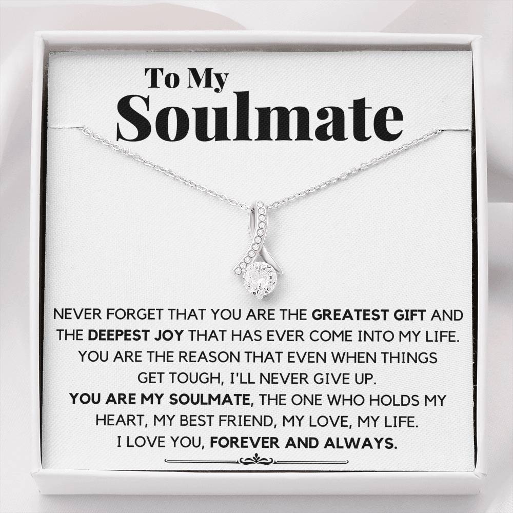 TO MY SOULMATE DEEPEST JOY ALLURING BEAUTY NECKLACE GIFT SET - ON CLOUD NINE GIFTS