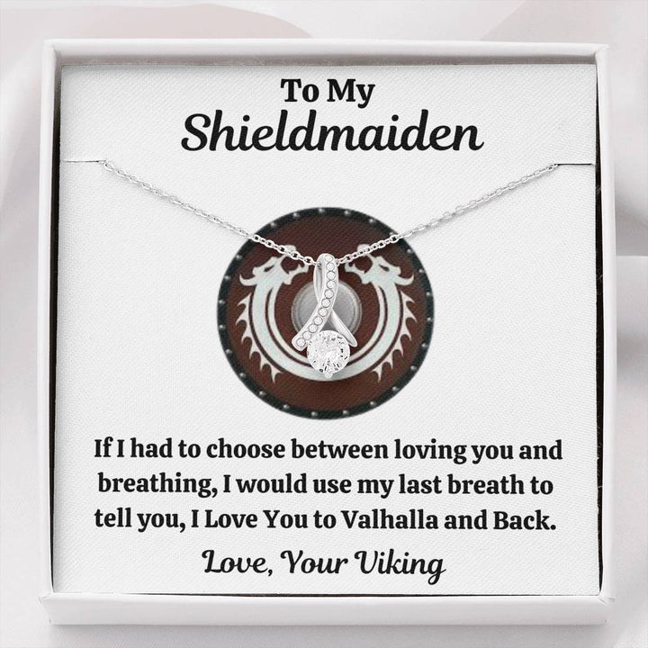 TO MY SHIELDMAIDEN "BREATHING - RED" ALLURING BEAUTY NECKLACE GIFT SET - ON CLOUD NINE GIFTS