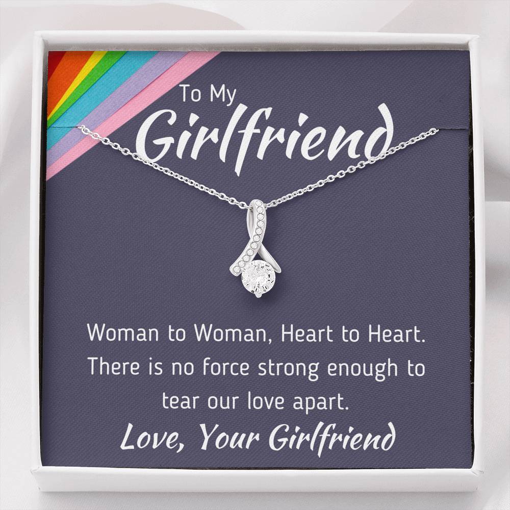 TO MY GIRLFRIEND "WOMAN TO WOMAN" ALLURING BEAUTY NECKLACE GIFT SET - ON CLOUD NINE GIFTS