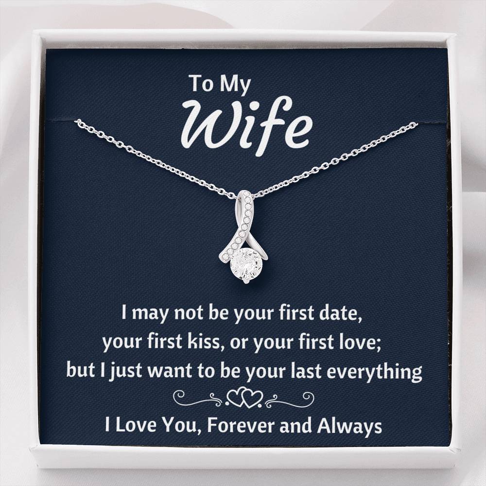 TO MY WIFE "YOUR LAST EVERYTHING" ALLURING BEAUTY NECKLACE GIFT SET - ON CLOUD NINE GIFTS
