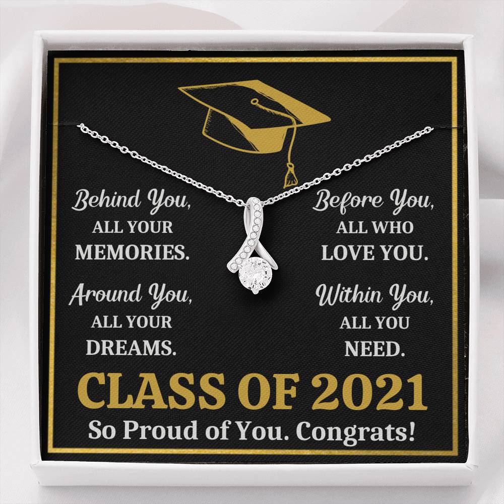 GRADUATION 2021 ALL YOU NEED GOLD ALLURING BEAUTY NECKLACE GIFT SET - ON CLOUD NINE GIFTS