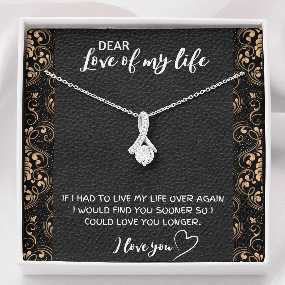 DEAR LOVE OF MY LIFE ALLURING BEAUTY NECKLACE GIFT SET - ON CLOUD NINE GIFTS