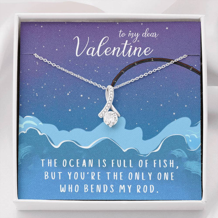 TO MY DEAR VALENTINE "FISH" ALLURING BEAUTY NECKLACE VALENTINES DAY GIFT SET - ON CLOUD NINE GIFTS