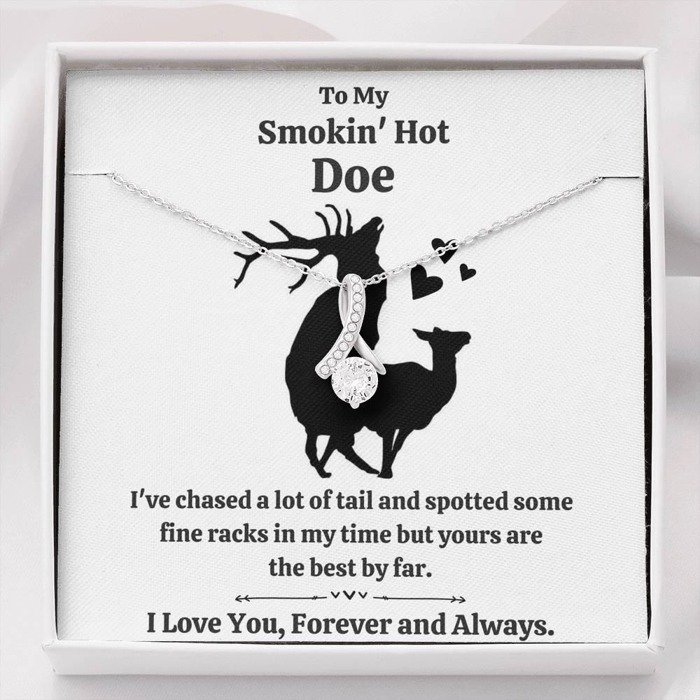 TO MY SMOKIN HOT DOE "TAIL" ALLURING BEAUTY NECKLACE GIFT SET - ON CLOUD NINE GIFTS
