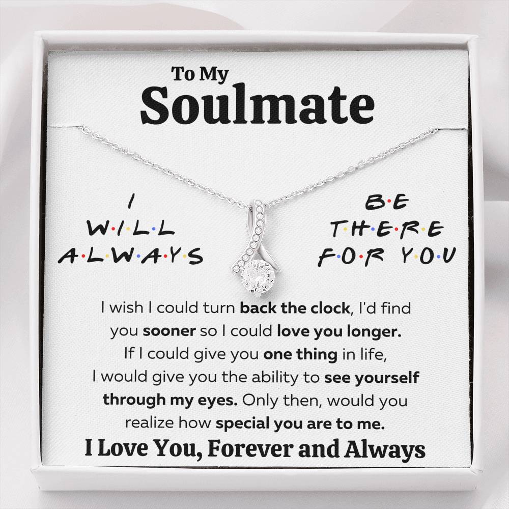 TO MY SOULMATE "THERE FOR YOU - MY EYES" ALLURING BEAUTY NECKLACE GIFT SET - ON CLOUD NINE GIFTS