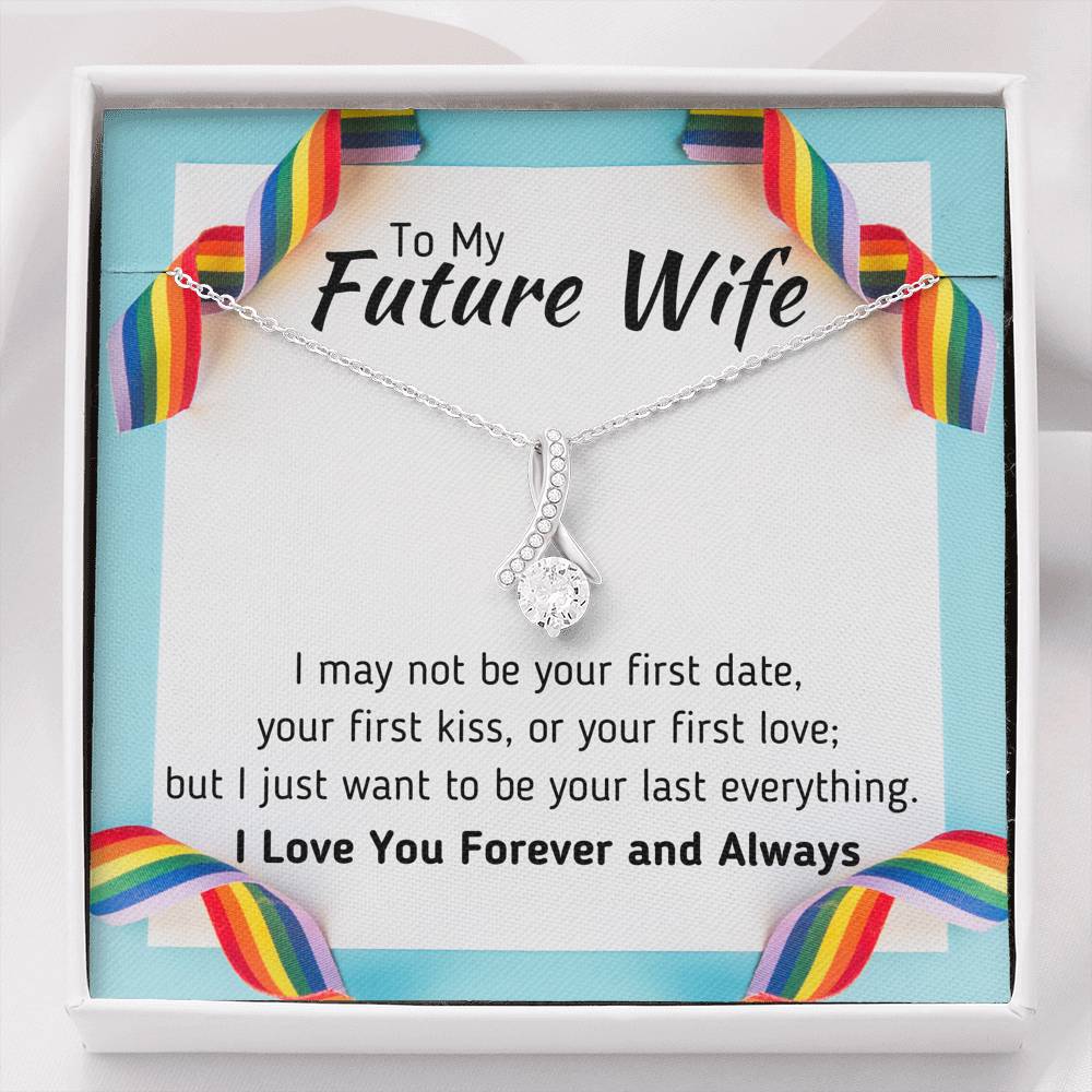 TO MY FUTURE WIFE LGBT ALLURING BEAUTY NECKLACE GIFT SET - ON CLOUD NINE GIFTS