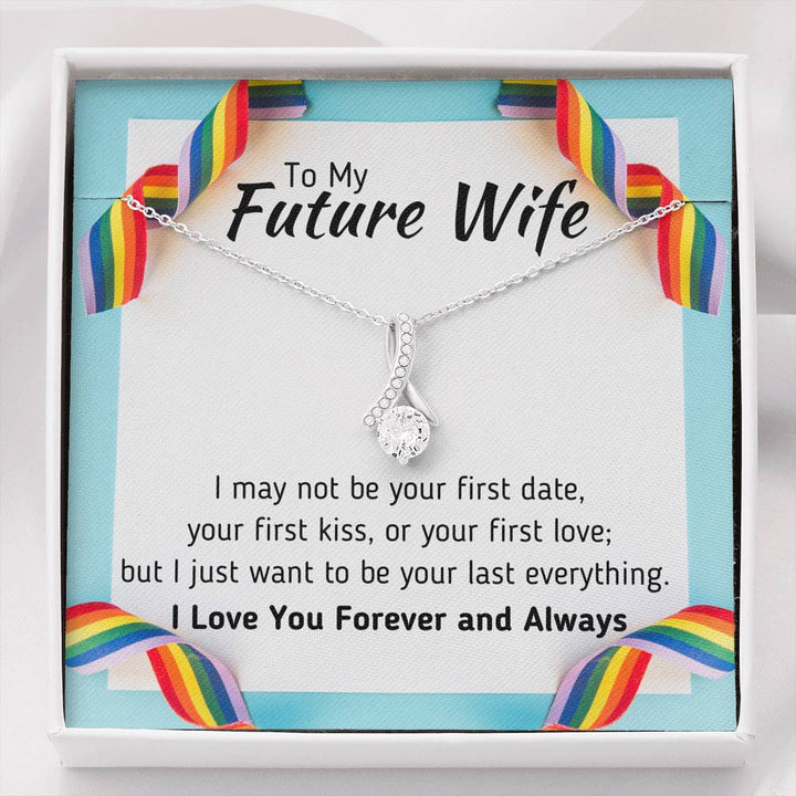 TO MY FUTURE WIFE LGBT ALLURING BEAUTY NECKLACE GIFT SET - ON CLOUD NINE GIFTS